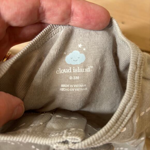 Cloud Island NWOT 3-Pack Baby Sleepers Yellow, Yellow, Gray Size 0-3 Months - Picture 3 of 13